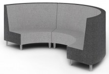 Quiet Round Modular Reception Seating. 3200 Outer Diametre. Available High Back And Low Back. Any Fabric Colour